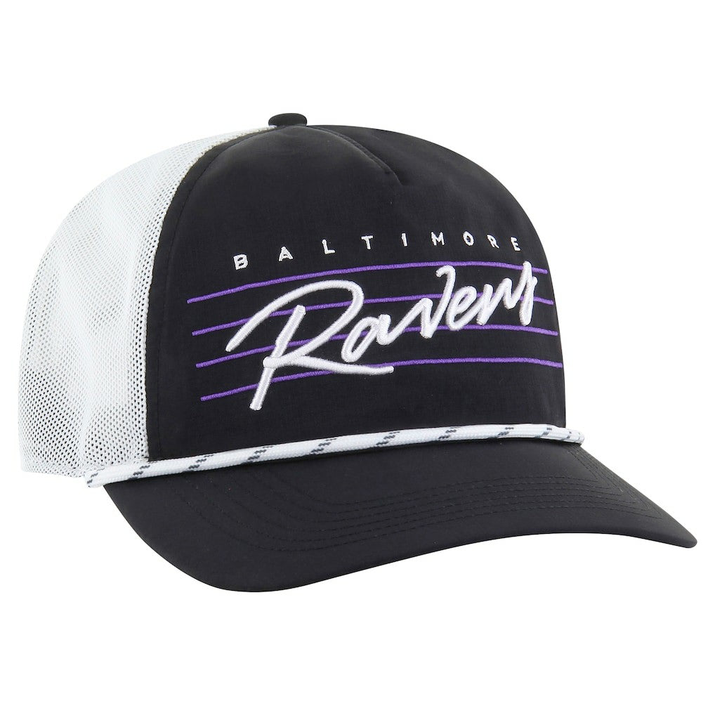 '47 Downburst Relaxed Hitch Trucker Adjustable Hat - Baltimore Ravens
