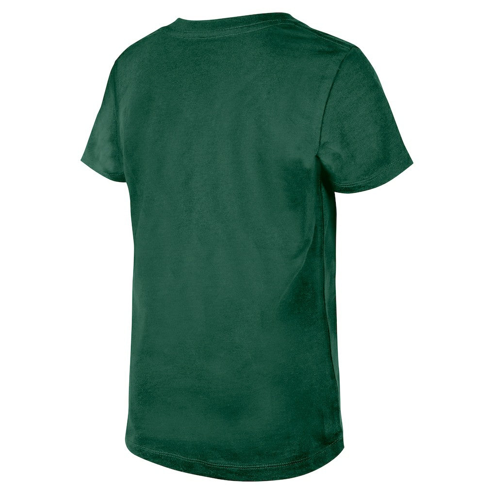 Girls Youth Flip Sequin V-Neck T-Shirt - New York Jets