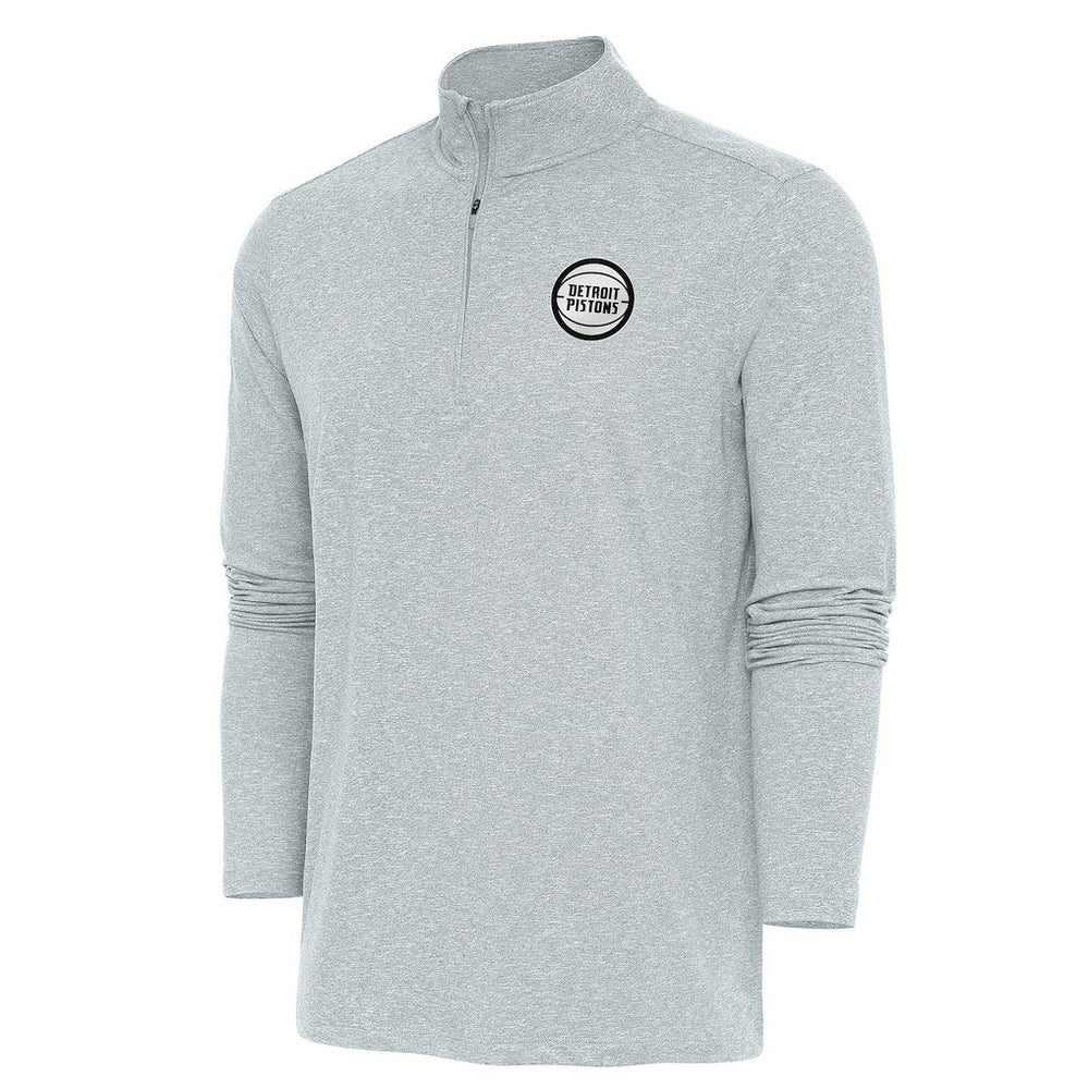 NBA Detroit Pistons Antigua Metallic Logo Hunk Quarter-Zip Pullover sale