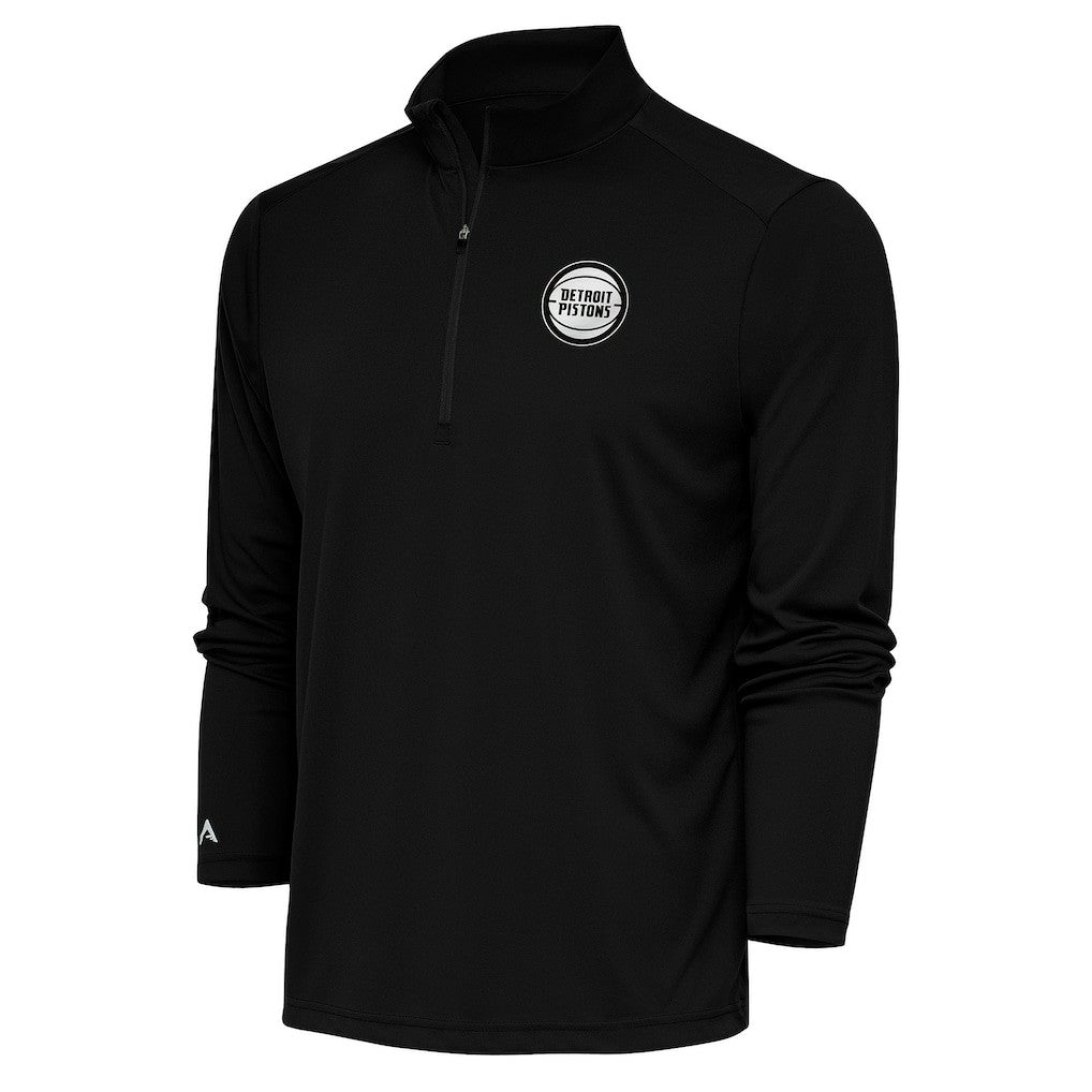 NBA Detroit Pistons Antigua Metallic Logo Tribute Quarter-Zip Pullover sale