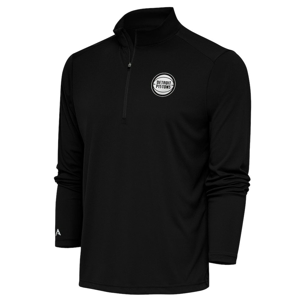 NBA Detroit Pistons Antigua Metallic Logo Tribute Quarter-Zip Pullover sale