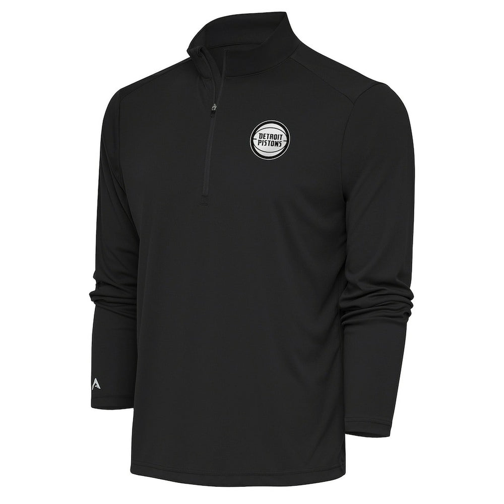 NBA Detroit Pistons Antigua Metallic Logo Tribute Quarter-Zip Pullover sale