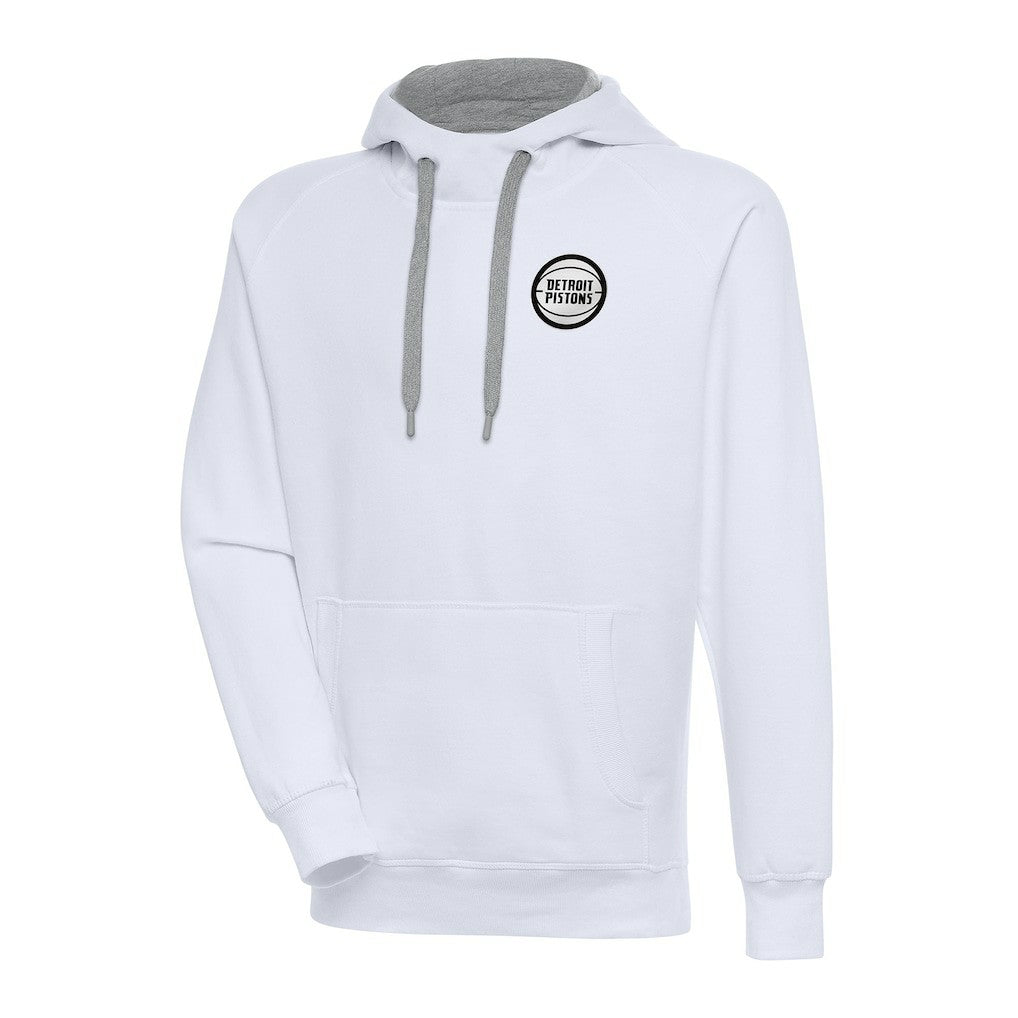 NBA Detroit Pistons Antigua Metallic Logo Victory Pullover Hoodie sale
