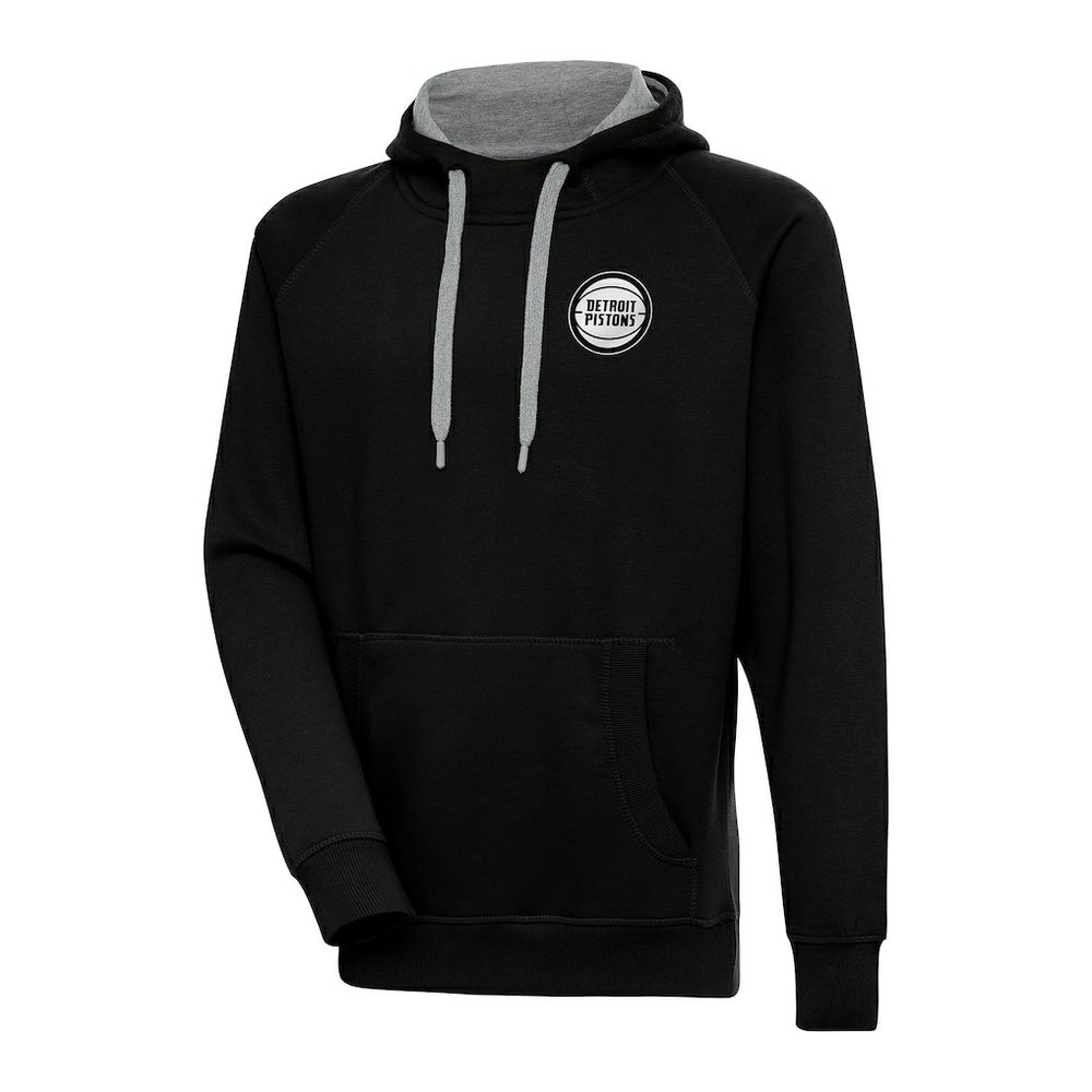 NBA Detroit Pistons Antigua Metallic Logo Victory Pullover Hoodie sale