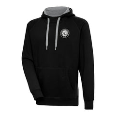 NBA Philadelphia 76ers Antigua Metallic Logo Victory Pullover Hoodie