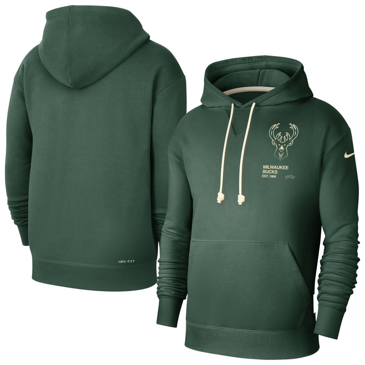 NBA Milwaukee Bucks Courtside Standard Issue Premium Performance Pullover Hoodie