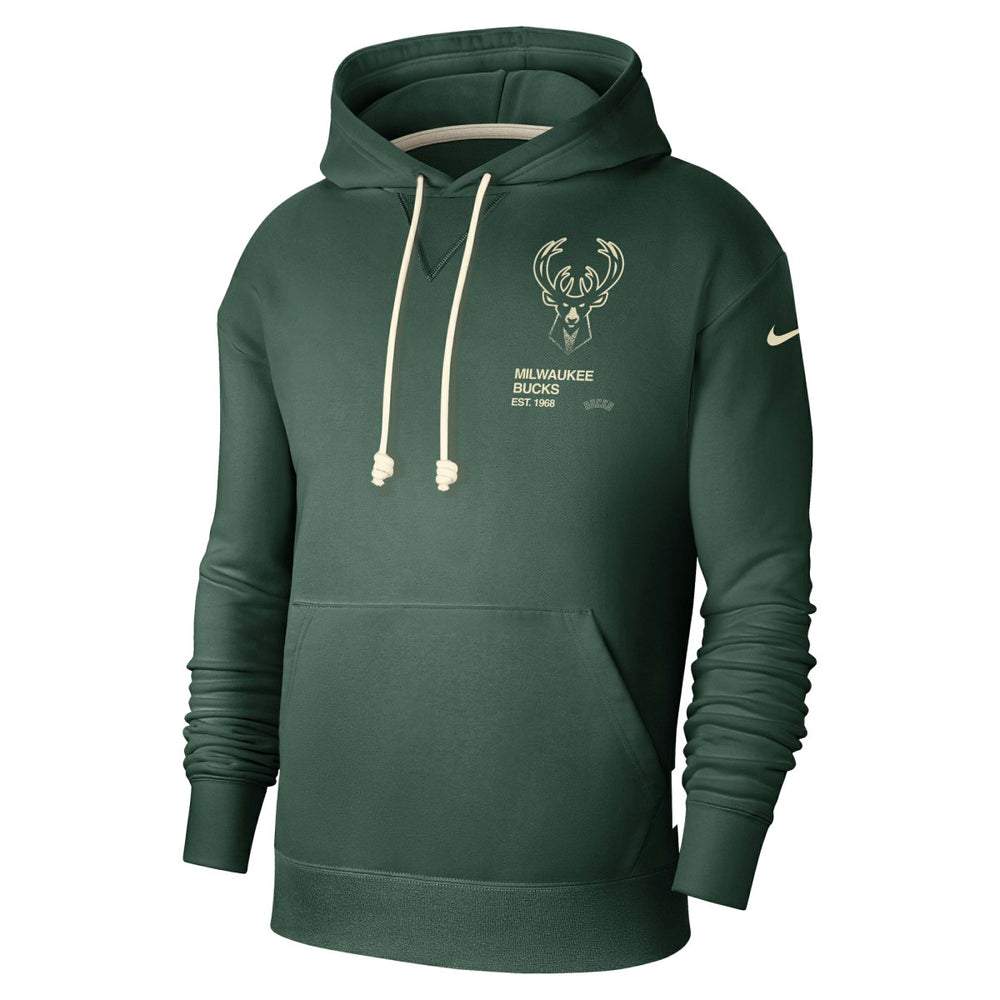 NBA Milwaukee Bucks Courtside Standard Issue Premium Performance Pullover Hoodie