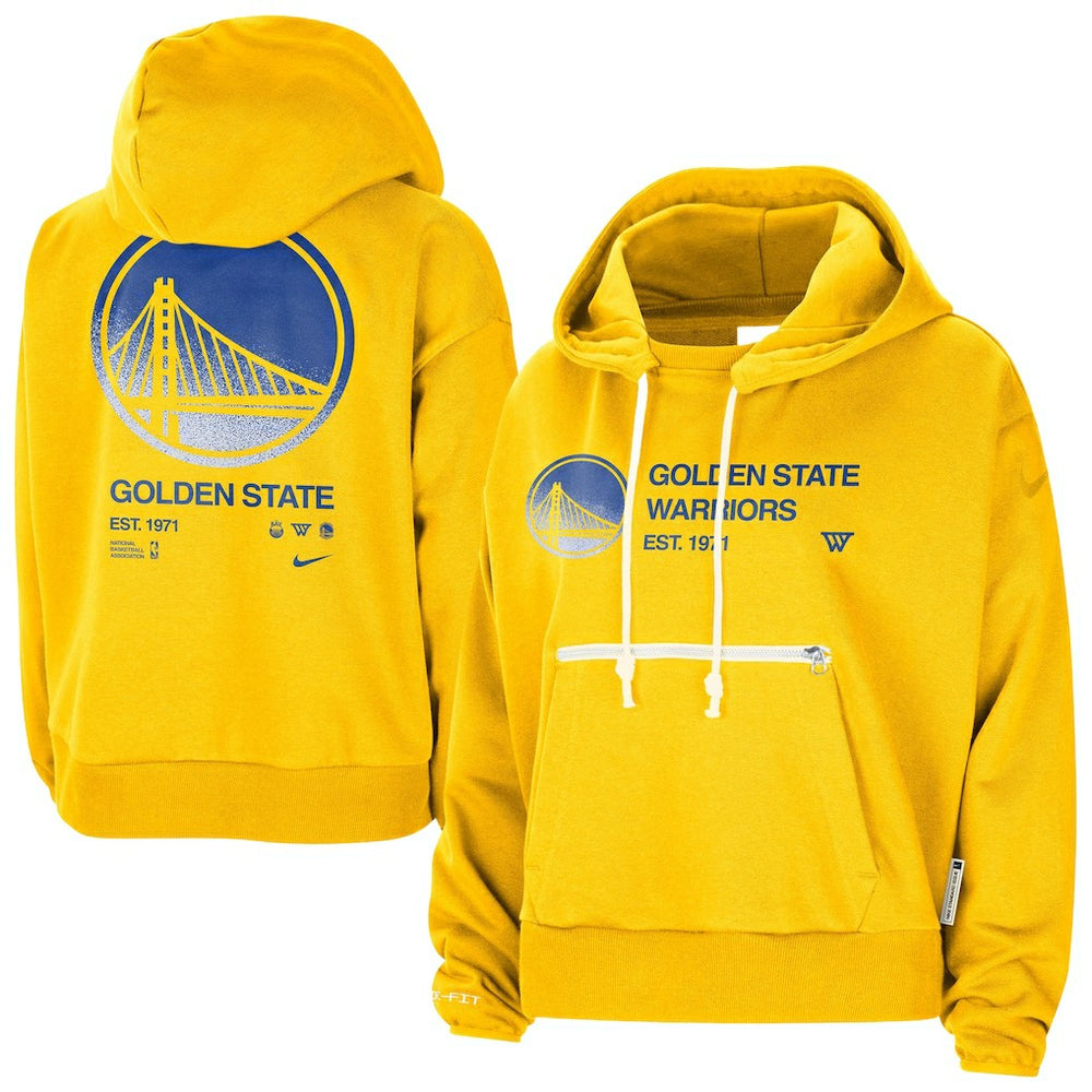 NBA Golden State Warriors Women's Courtside Standard Issue Performance Pullover Hoodie sale