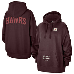 NBA Atlanta Hawks Jordan Brand Women's Courtside Statement Edition Oversize Pullover Hoodie