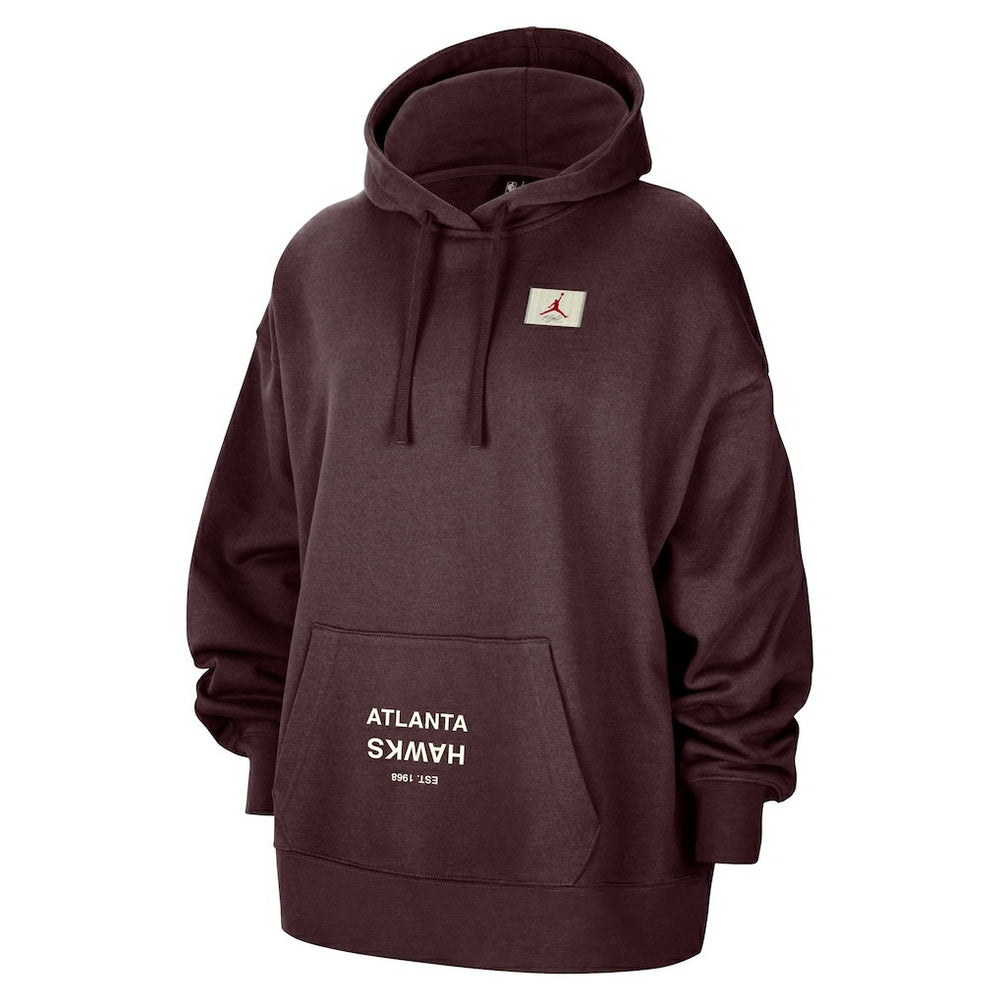 NBA Atlanta Hawks Jordan Brand Women's Courtside Statement Edition Oversize Pullover Hoodie