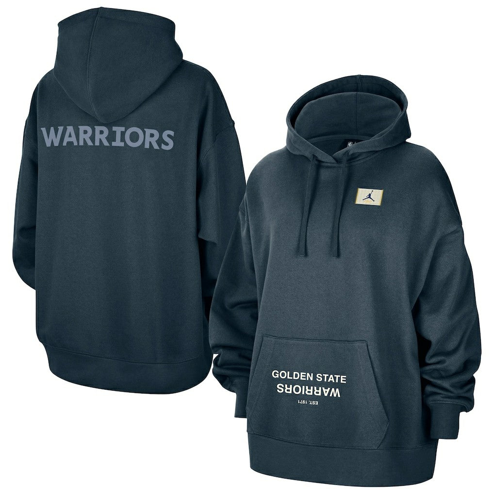 NBA Golden State Warriors Jordan Brand Women's Courtside Statement Edition Oversize Pullover Hoodie sale
