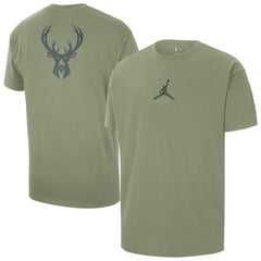 NBA Milwaukee Bucks Jordan Brand Statement Edition Jumpman Flight Heavyweight T-Shirt