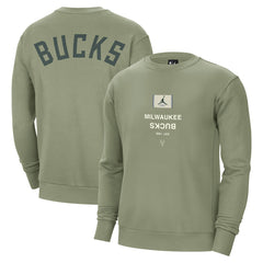 NBA Milwaukee Bucks Jordan Brand Courtside Statement Edition Heavyweight Pullover Sweatshirt
