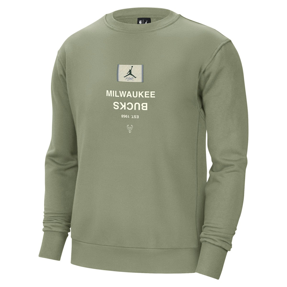 NBA Milwaukee Bucks Jordan Brand Courtside Statement Edition Heavyweight Pullover Sweatshirt