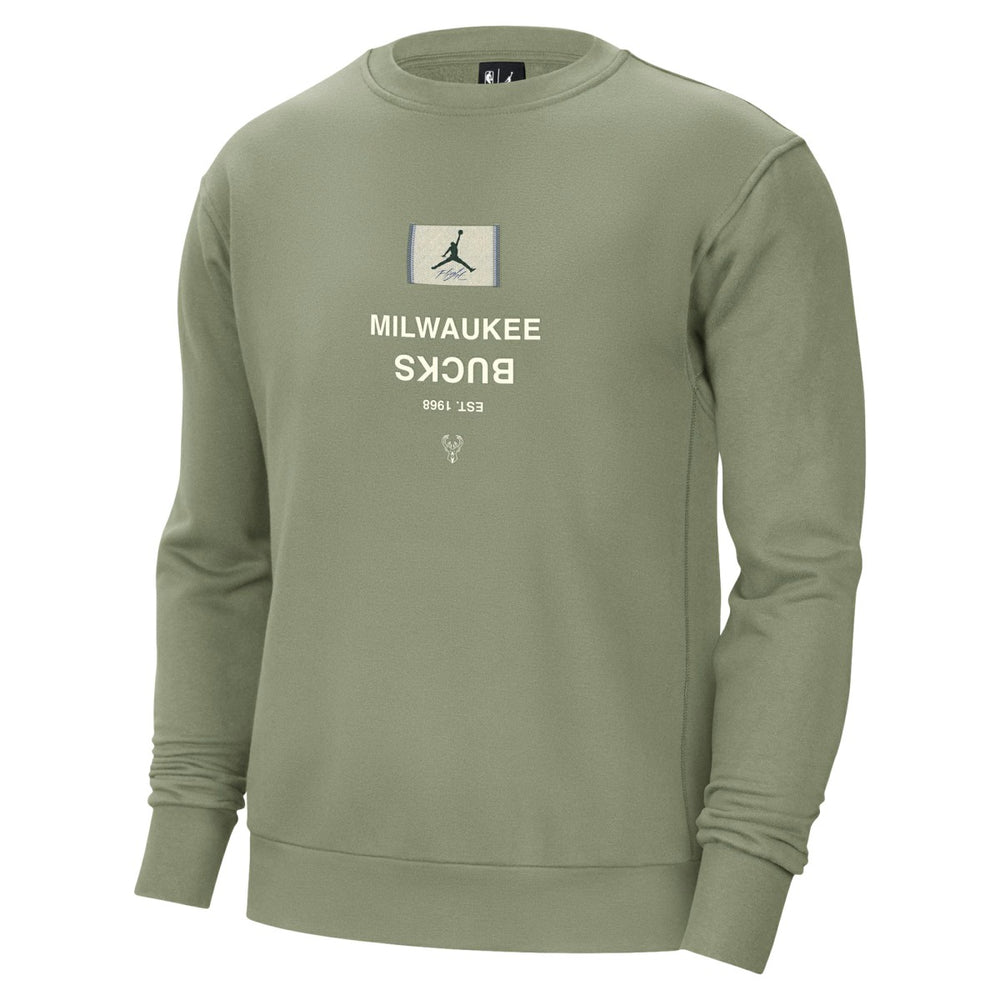 NBA Milwaukee Bucks Jordan Brand Courtside Statement Edition Heavyweight Pullover Sweatshirt