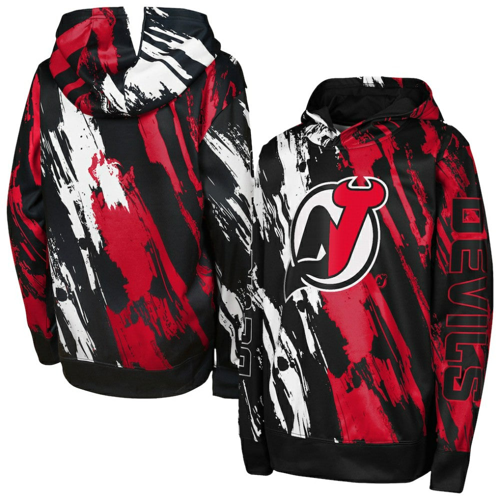 NHL Red New Jersey Devils Preschool Master Snipe Pullover Hoodie
