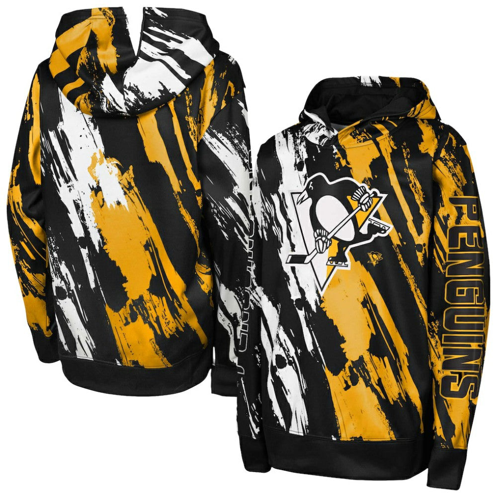 NHL Black Pittsburgh Penguins Preschool Master Snipe Pullover Hoodie