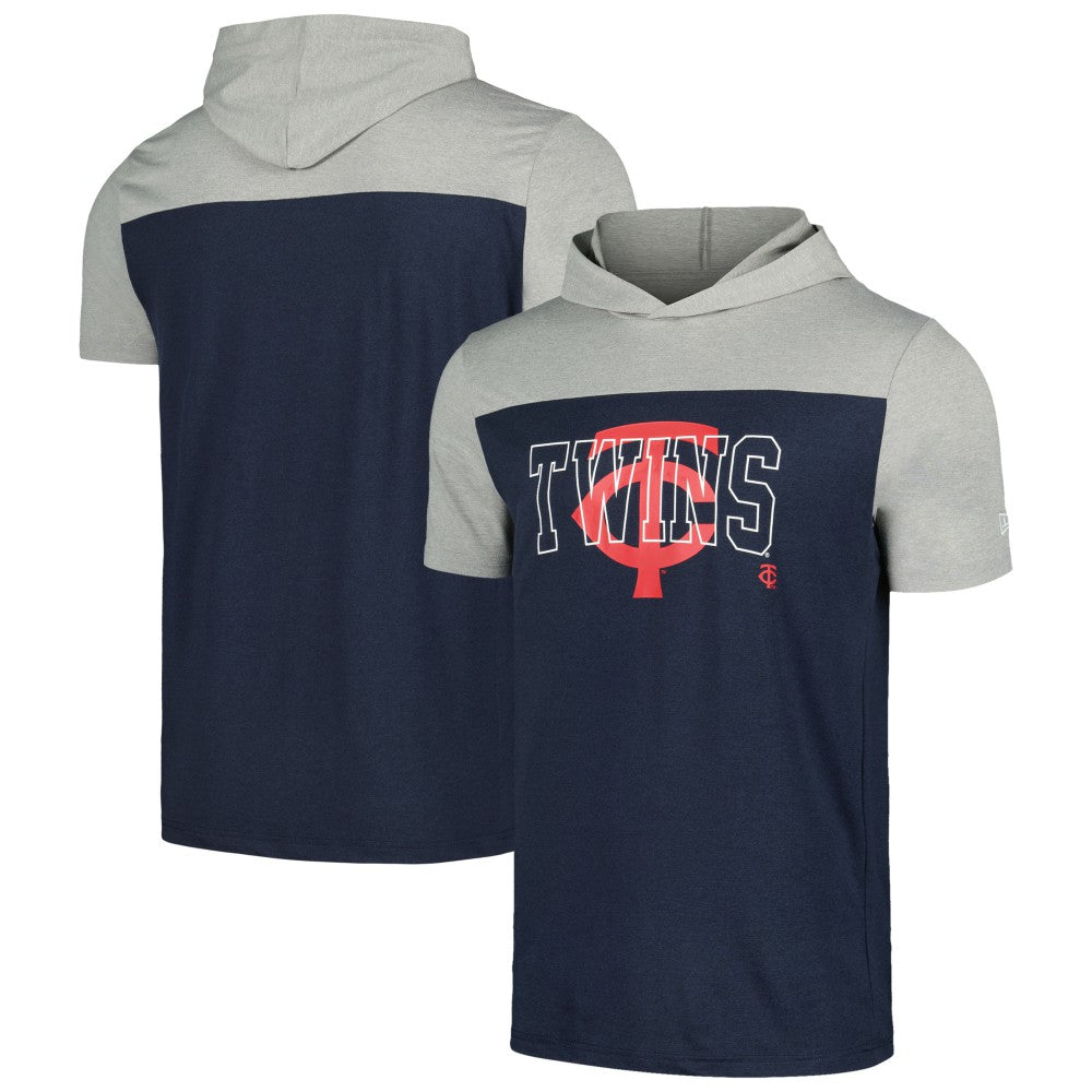 MLB Minnesota Twins New Era Active Brushed Hoodie T-Shirt
