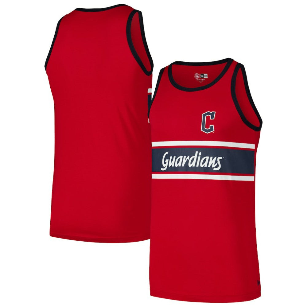 MLB Cleveland Guardians New Era Jersey Ringer Tank Top
