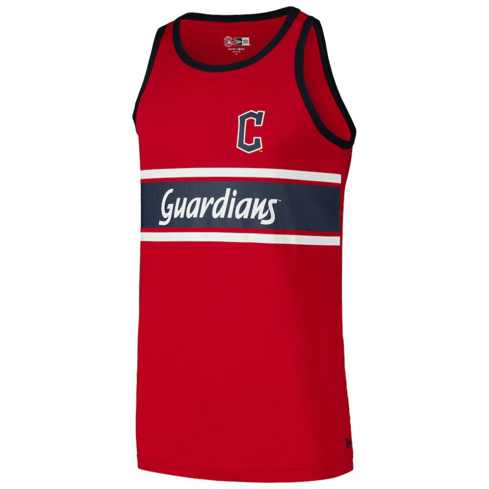 MLB Cleveland Guardians New Era Jersey Ringer Tank Top