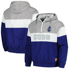 MLB Chicago Cubs New Era Ripstop Raglan Quarter-Zip Hoodie Windbreaker Jacket