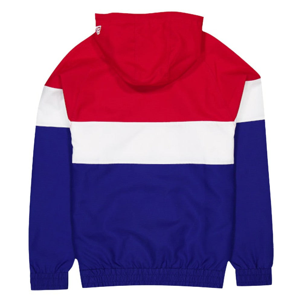 MLB Atlanta Braves New Era Ripstop Raglan Quarter-Zip Hoodie Windbreaker Jacket