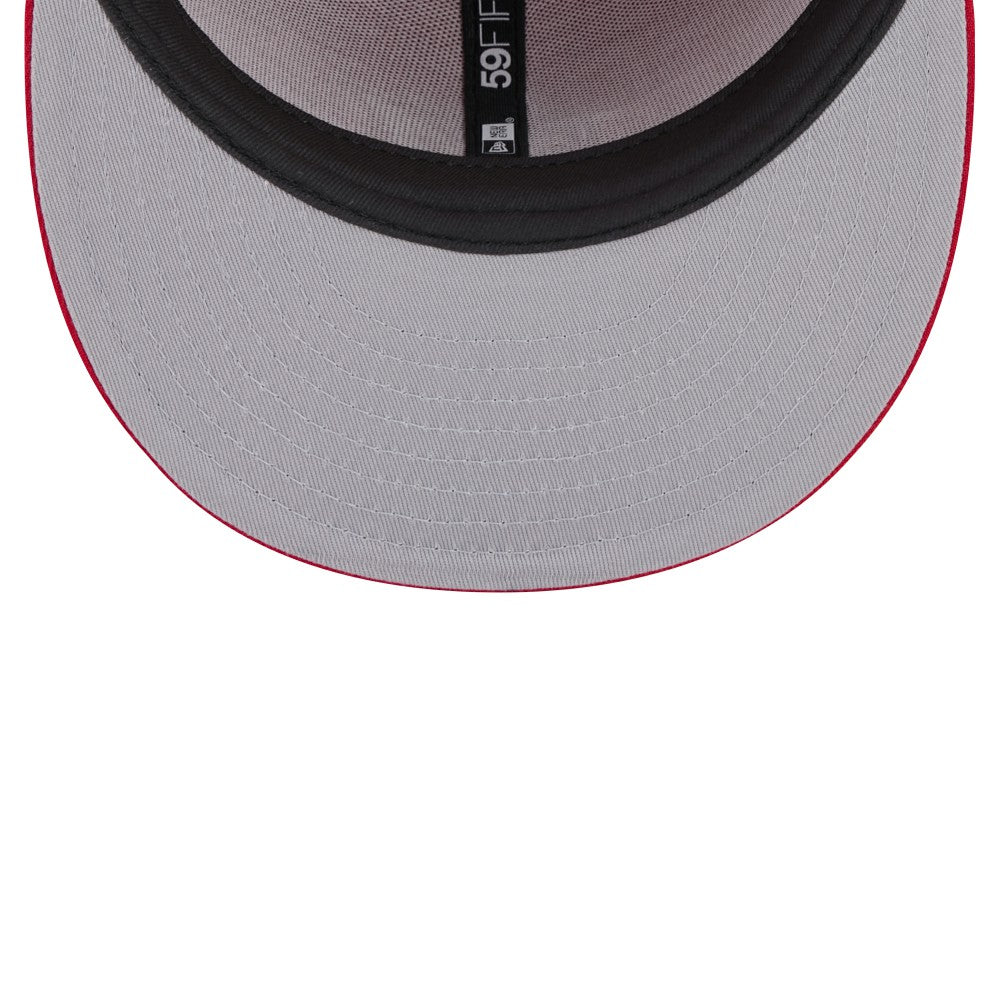 MLB Miami Marlins New Era White Logo 59FIFTY Fitted Hat
