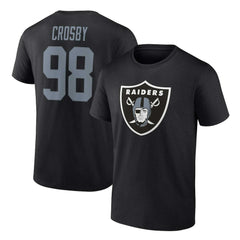 Maxx Crosby  Player Icon Name & Number T-Shirt - Las Vegas Raiders