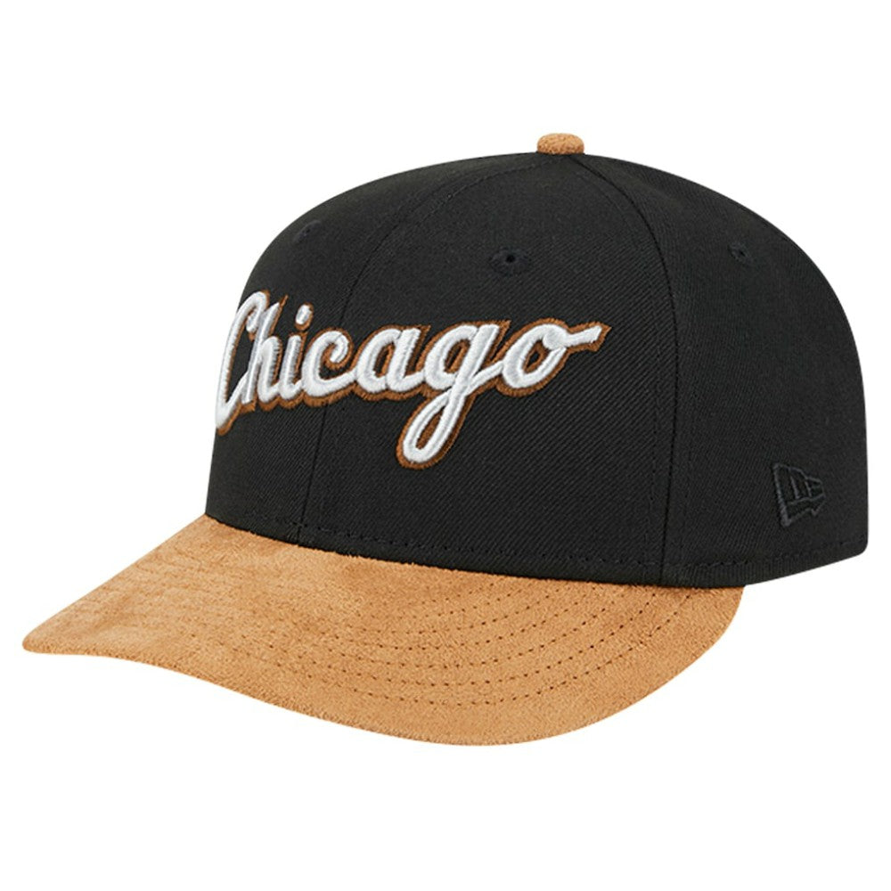 MLB Chicago White Sox New Era Team Suede Visor Low Profile 59FIFTY Fitted Hat