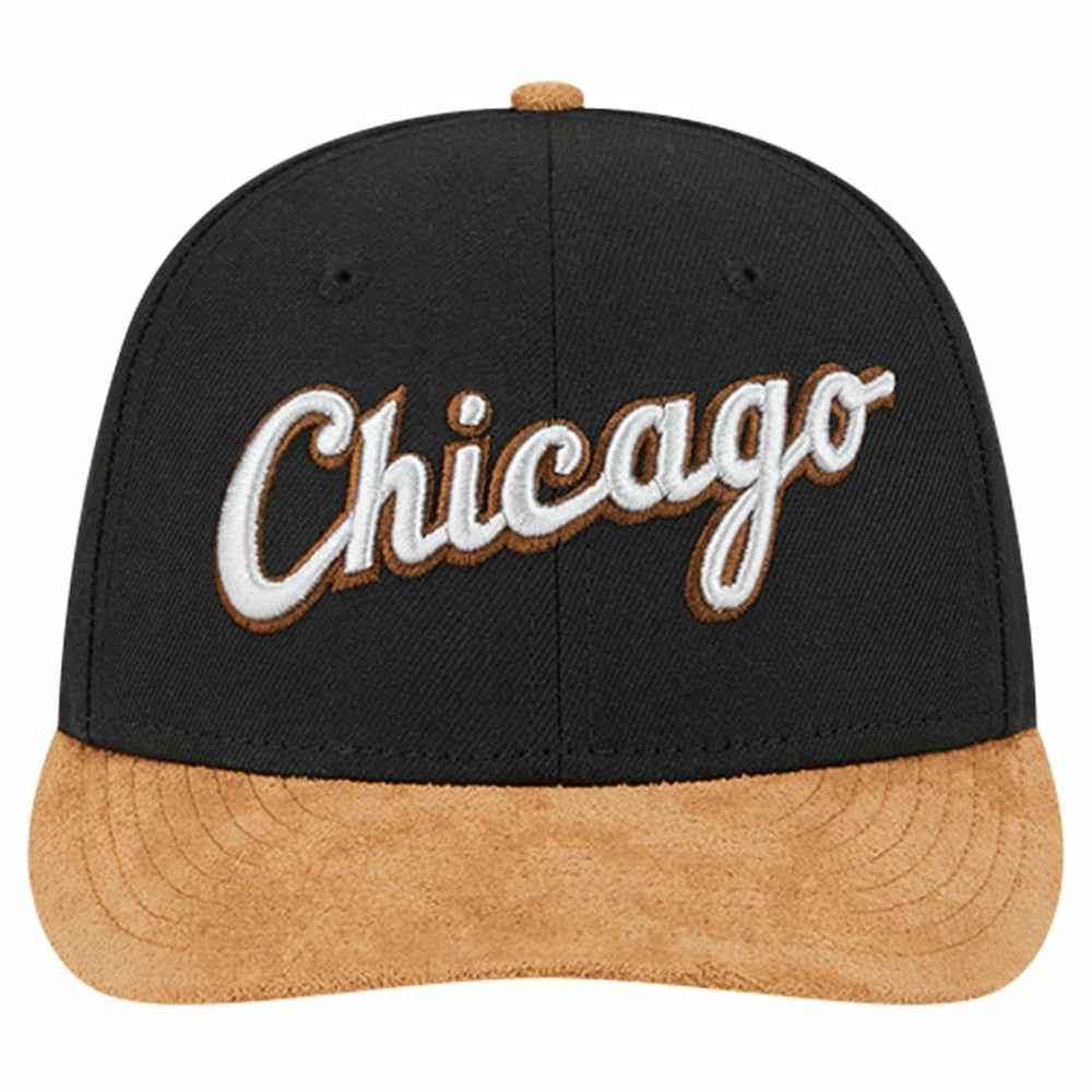 MLB Chicago White Sox New Era Team Suede Visor Low Profile 59FIFTY Fitted Hat