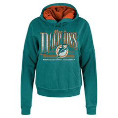 Women's Throwback Boxy Pullover Hoodie - Miami Dolphins