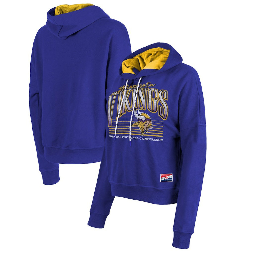 Women's Boxy Pullover Hoodie - Minnesota Vikings