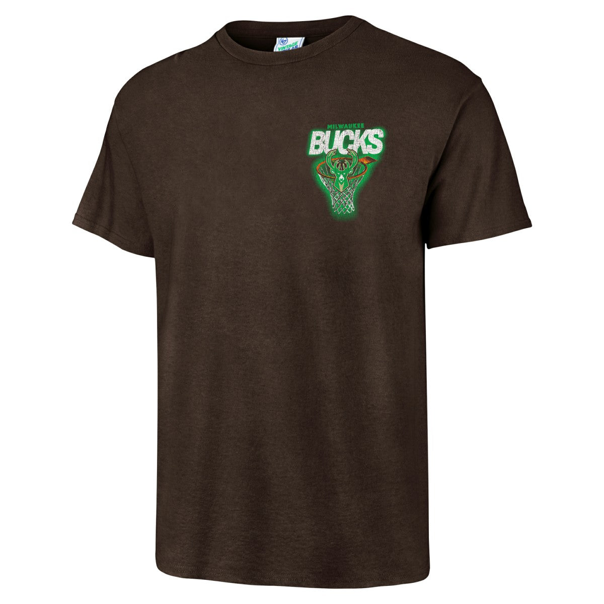 NBA Milwaukee Bucks '47 Vintage Tubular Dagger Tradition Premium T-Shirt