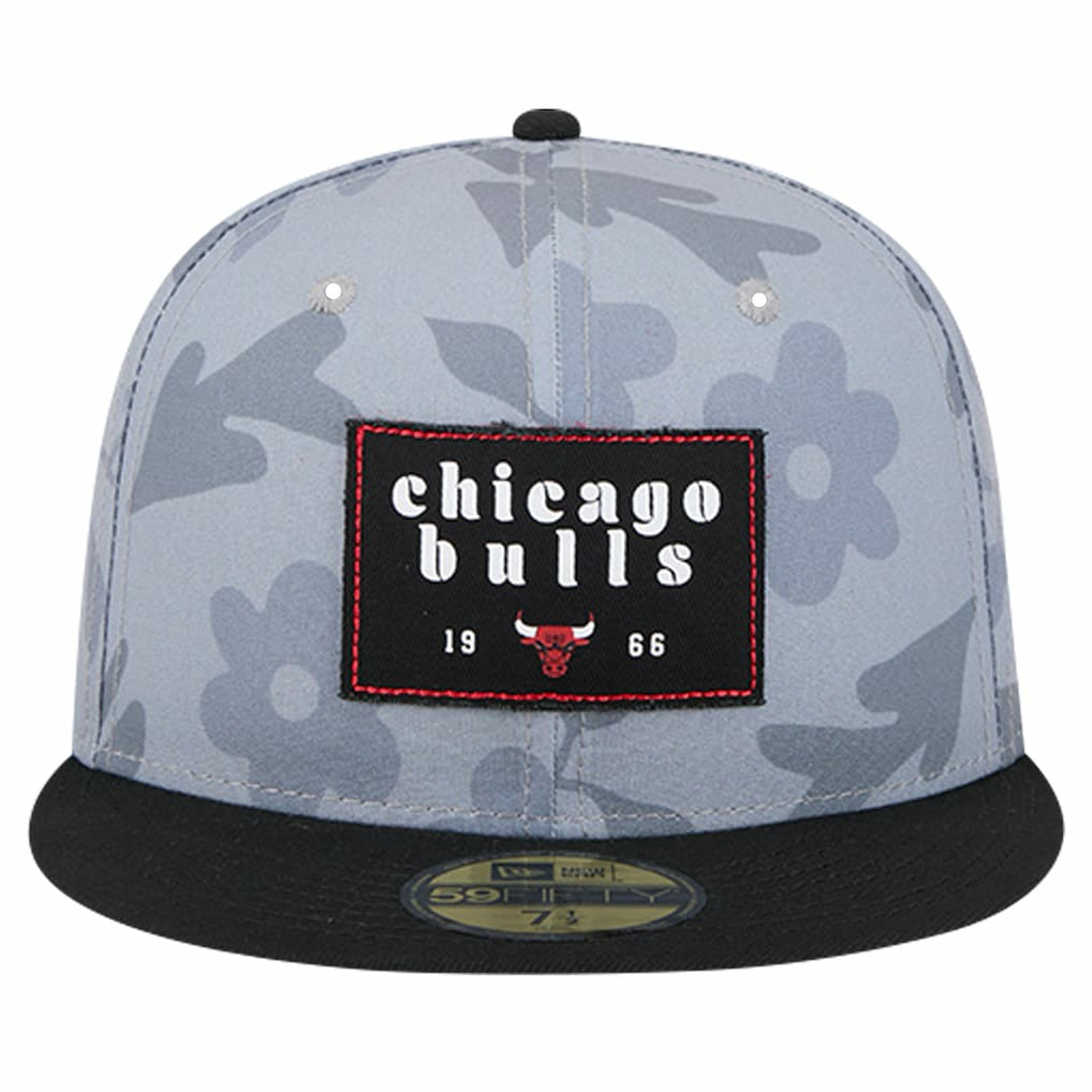 NBA Chicago Bulls Palm Fronds 2-Tone 59FIFTY Fitted Hat