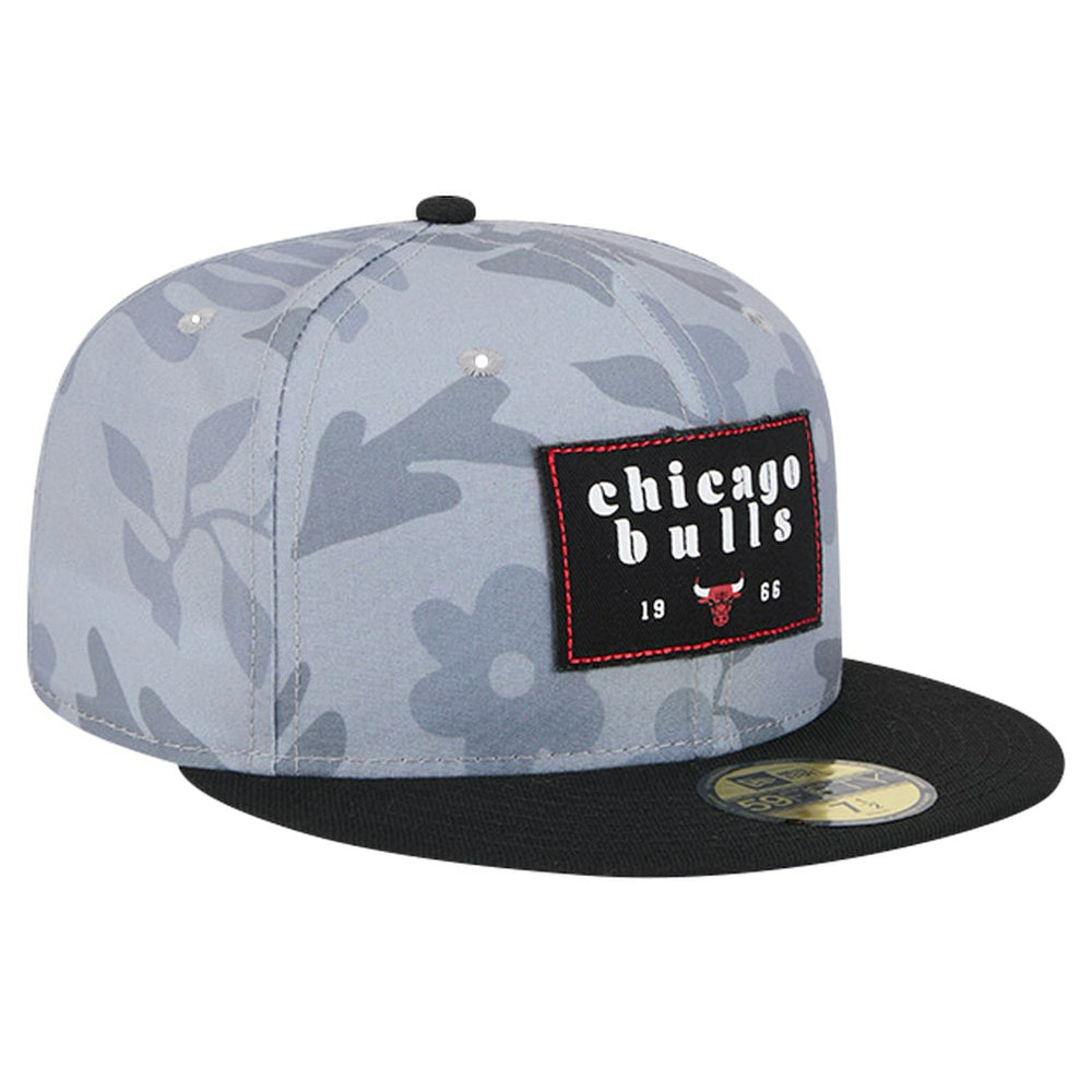 NBA Chicago Bulls Palm Fronds 2-Tone 59FIFTY Fitted Hat
