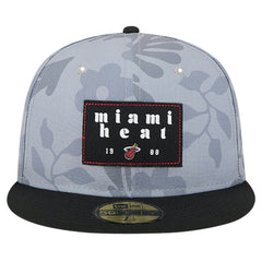NBA Miami Heat Palm Fronds 2-Tone 59FIFTY Fitted Hat