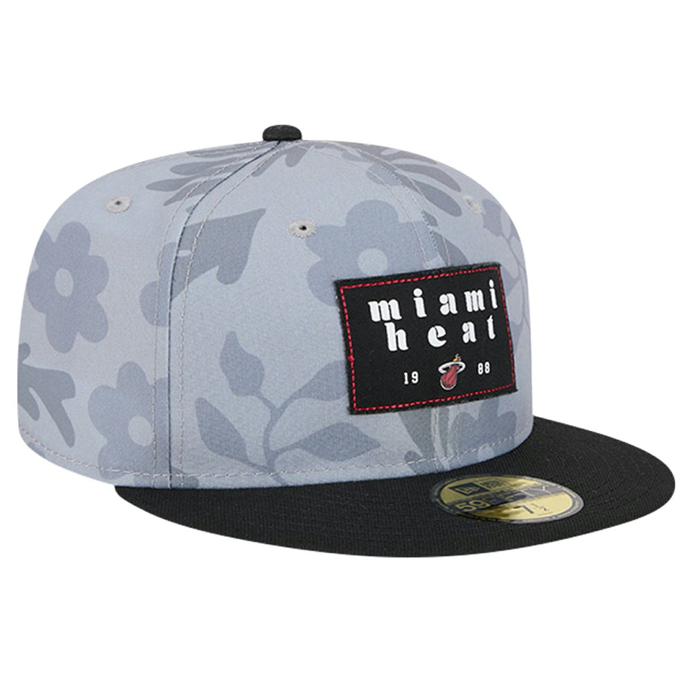 NBA Miami Heat Palm Fronds 2-Tone 59FIFTY Fitted Hat