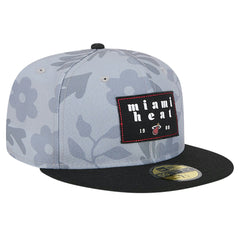 NBA Miami Heat Palm Fronds 2-Tone 59FIFTY Fitted Hat