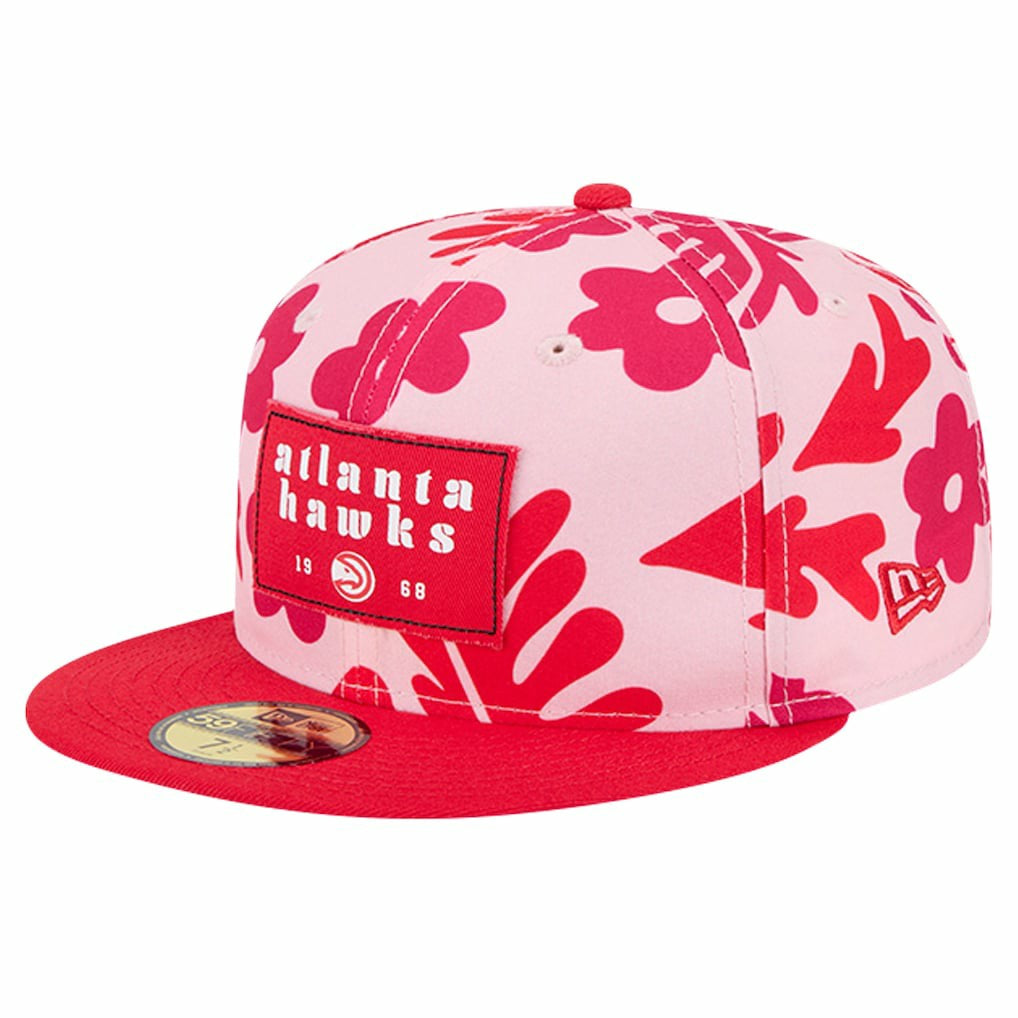 NBA Atlanta Hawks Palm Fronds 2-Tone 59FIFTY Fitted Hat