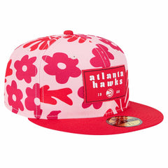 NBA Atlanta Hawks Palm Fronds 2-Tone 59FIFTY Fitted Hat
