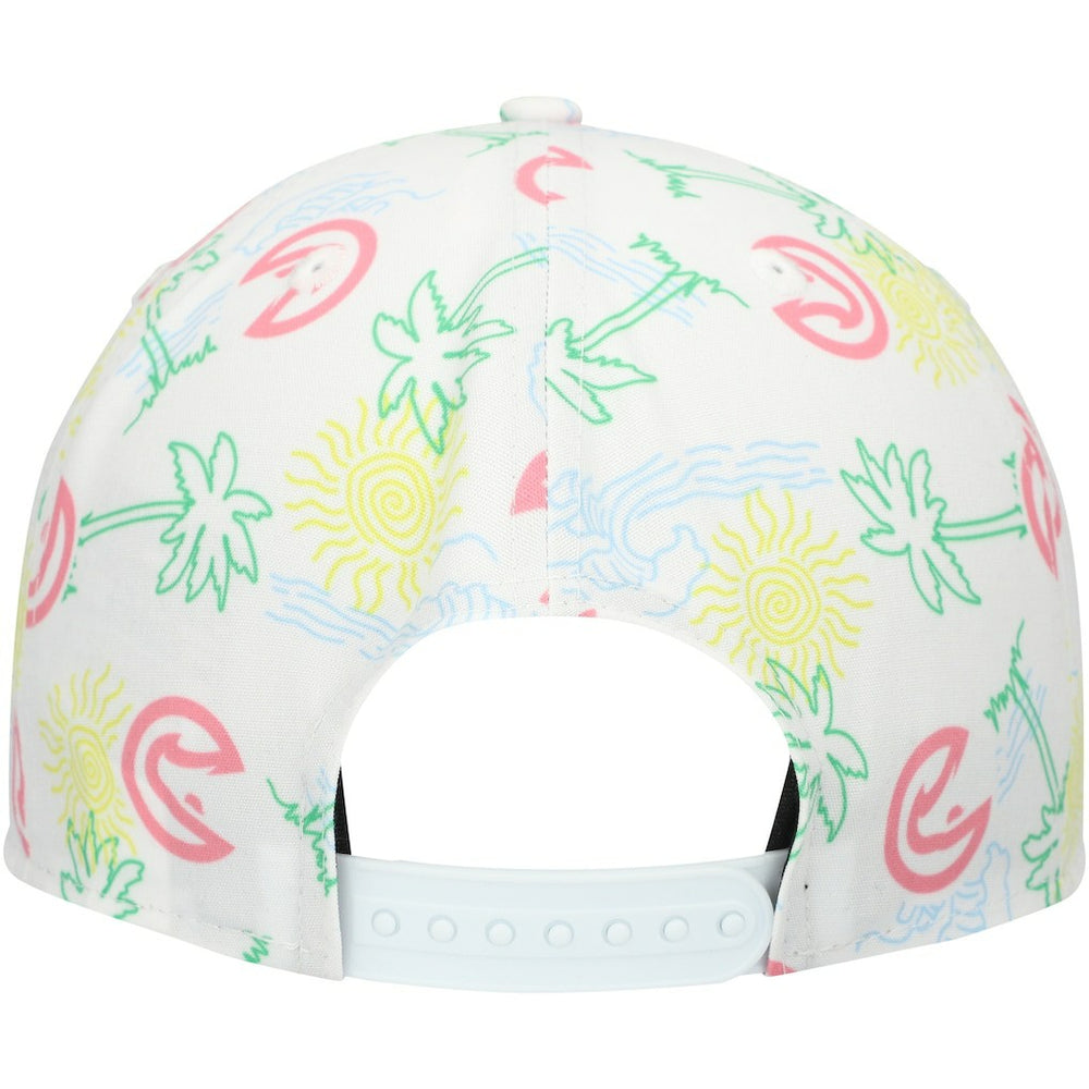 NBA Atlanta Hawks Palm Trees and Waves Golfer Adjustable Hat