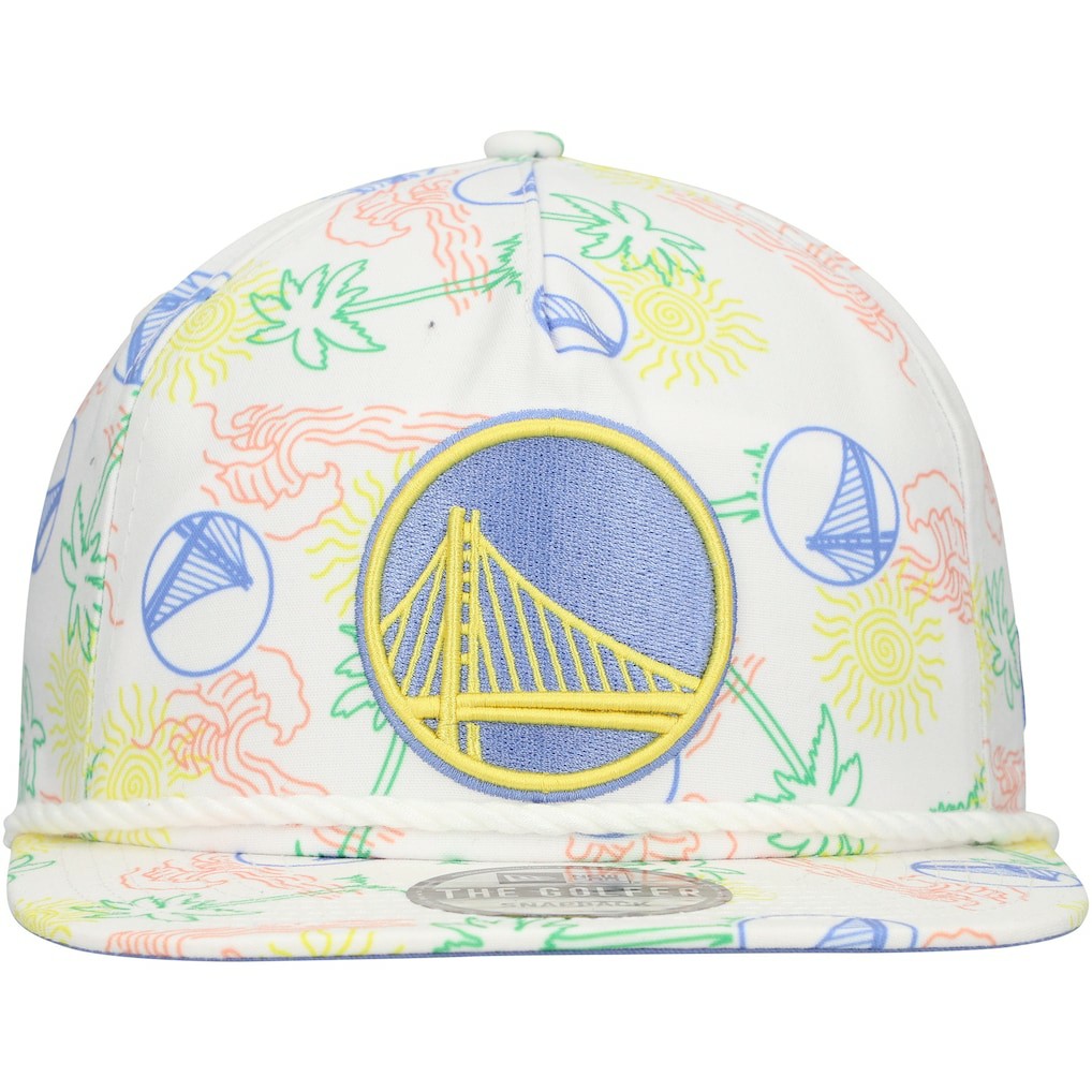 NBA Golden State Warriors Palm Trees and Waves Golfer Adjustable Hat sale