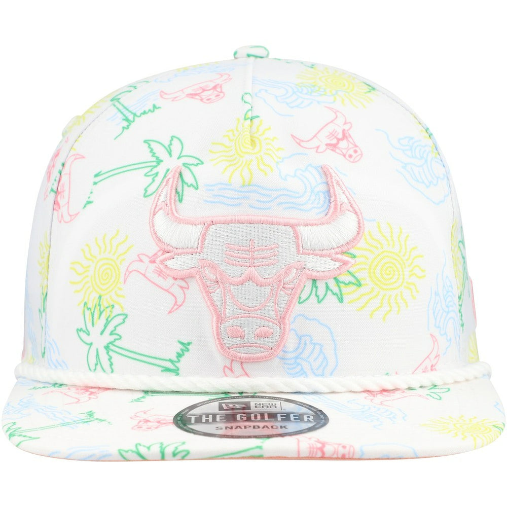 NBA Chicago Bulls Palm Trees and Waves Golfer Adjustable Hat