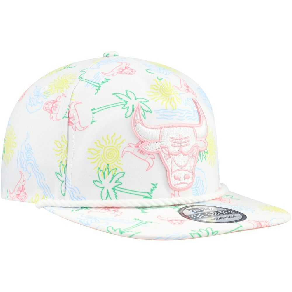 NBA Chicago Bulls Palm Trees and Waves Golfer Adjustable Hat