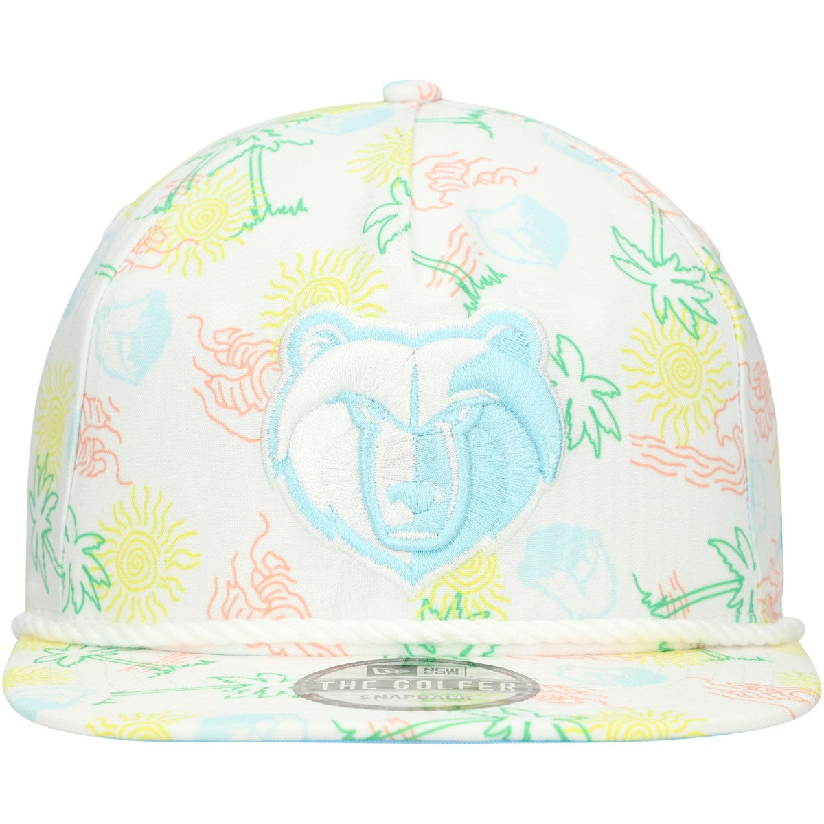 NBA Memphis Grizzlies Palm Trees and Waves Golfer Adjustable Hat