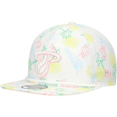 NBA Miami Heat Palm Trees and Waves Golfer Adjustable Hat