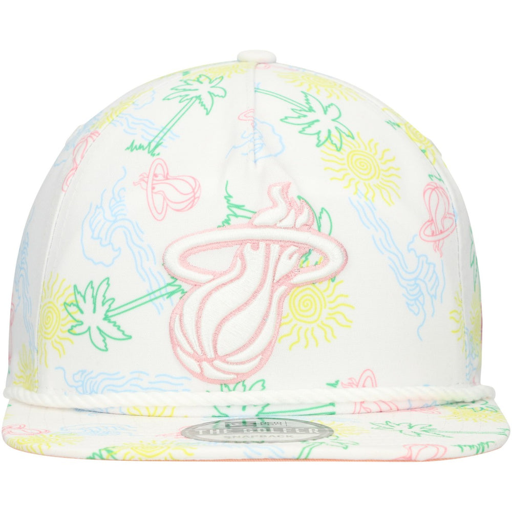 NBA Miami Heat Palm Trees and Waves Golfer Adjustable Hat