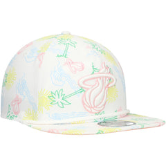 NBA Miami Heat Palm Trees and Waves Golfer Adjustable Hat