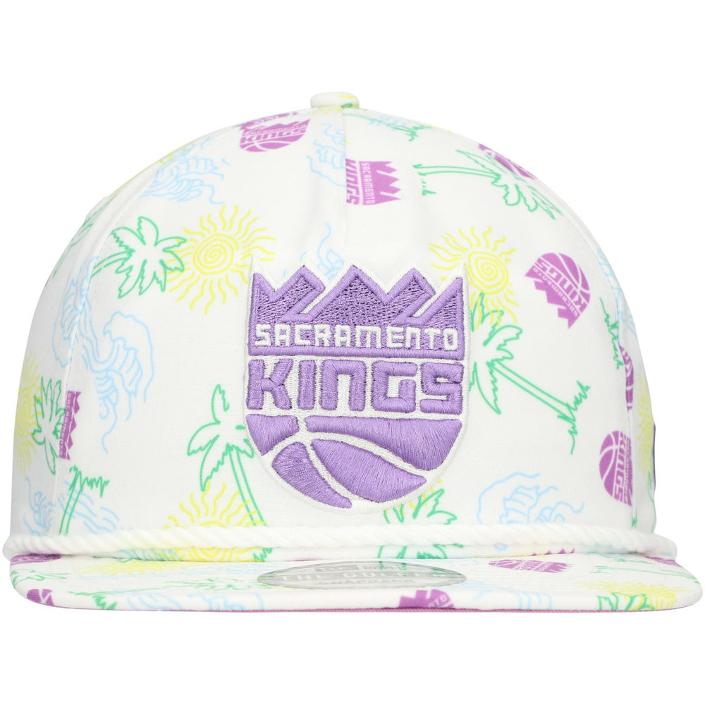 NBA Sacramento Kings Palm Trees and Waves Golfer Adjustable Hat