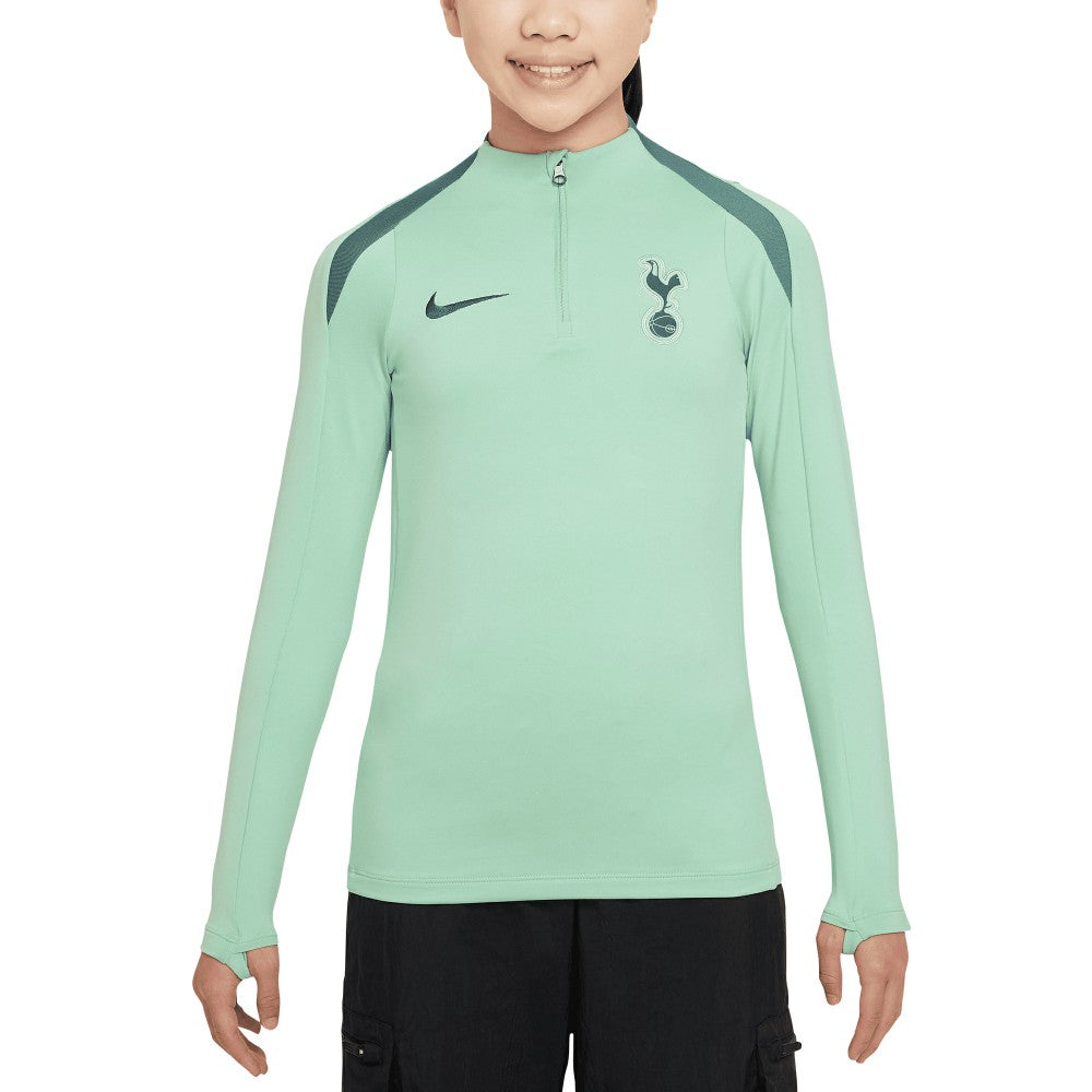 Tottenham Hotspur Youth 2024/25 Third Strike Drill Performance Quarter-Zip Top - Nike Green